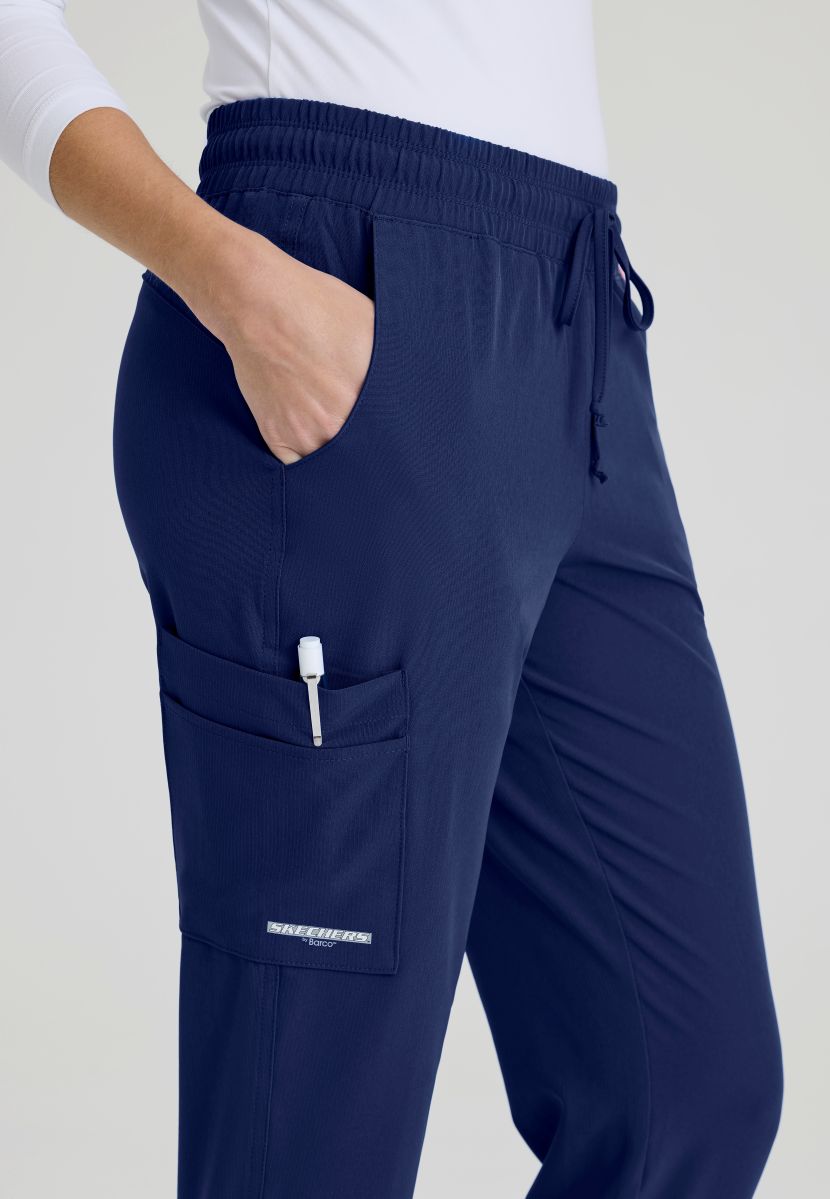 SKECHERS THEORY 4-POCKET WAISTBAND JOGGER PANTS  | NAVY