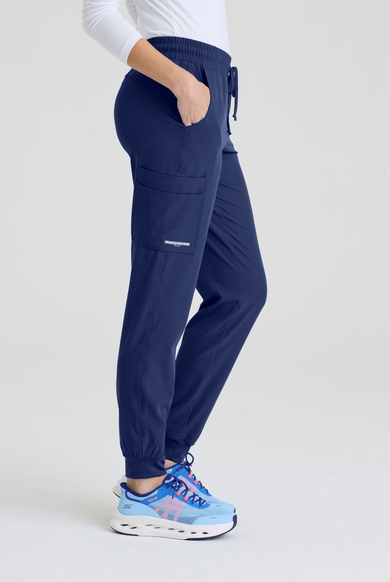 SKECHERS THEORY 4-POCKET WAISTBAND JOGGER PANTS  | NAVY