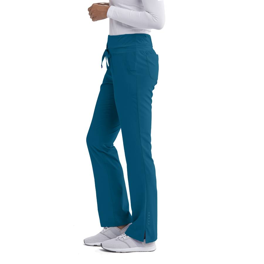 Barco One Female 5 Pocket Knitwaist Cargo Trousers  | Bahama / Caribbean
