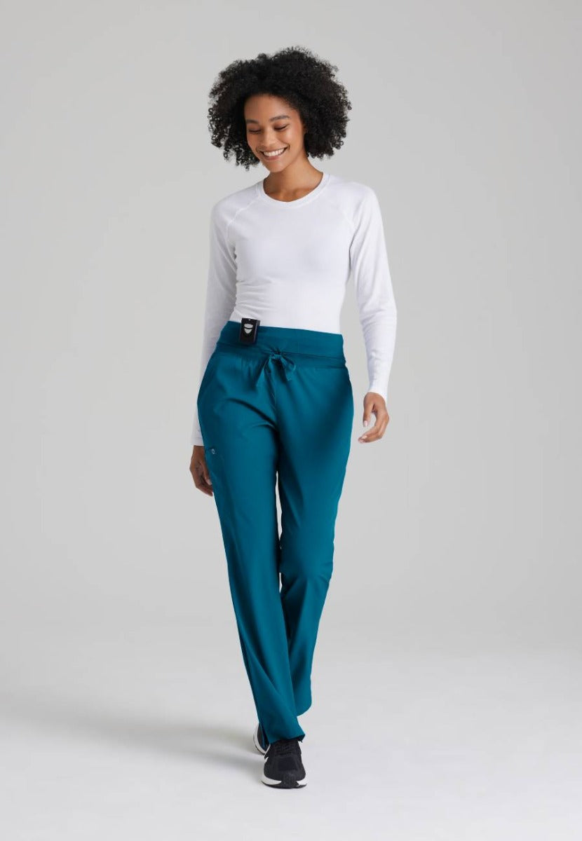 Barco One Female 5 Pocket Knitwaist Cargo Trousers  | Bahama / Caribbean