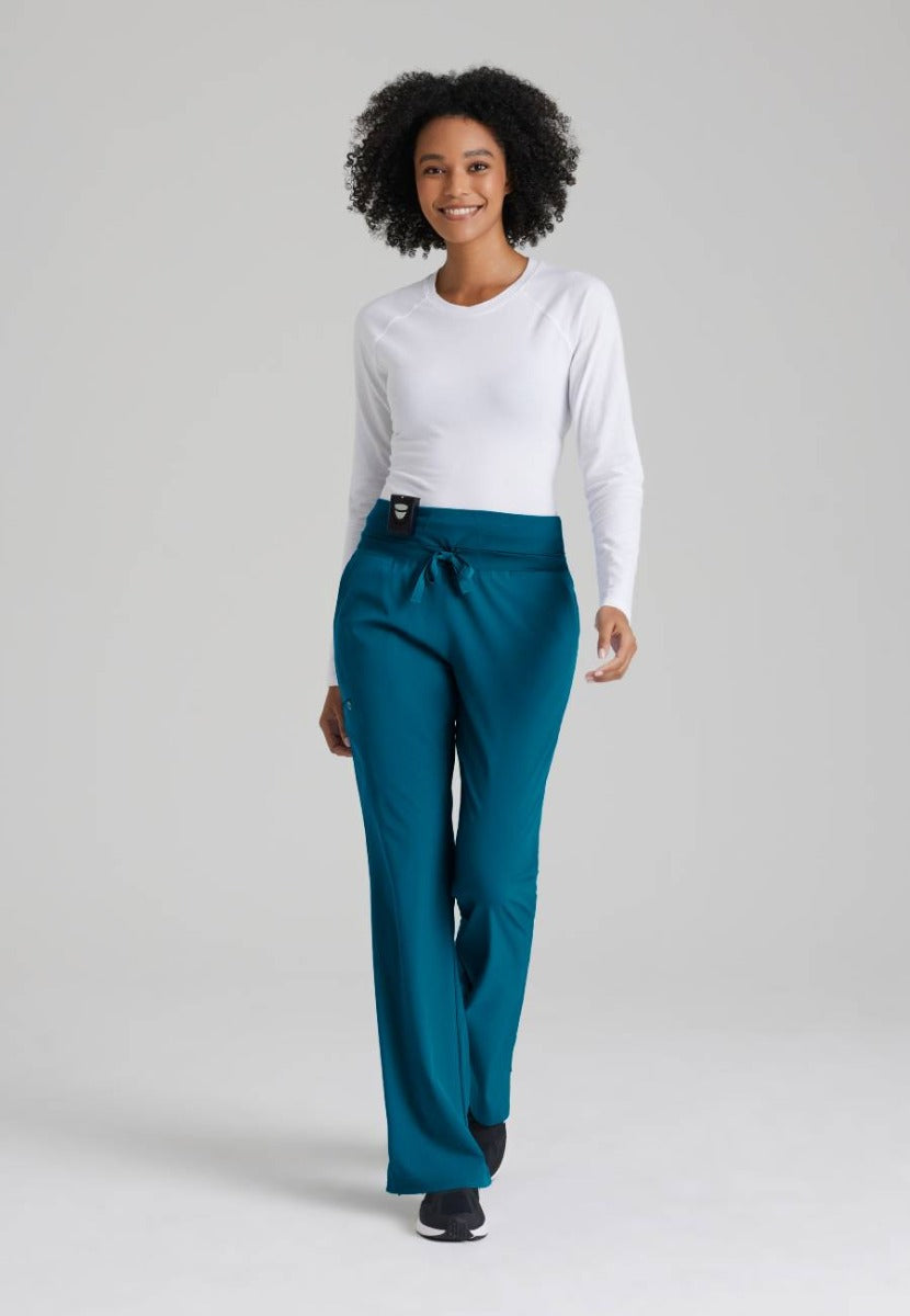 Barco One Female 5 Pocket Knitwaist Cargo Trousers  | Bahama / Caribbean