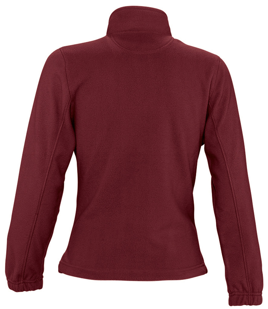 54500 SOL'S Ladies North Fleece Jacket | Burgundy
