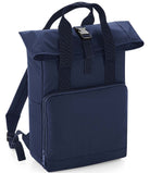 BG118 BagBase Recycled Twin Handle Roll-Top Backpack | NAVY