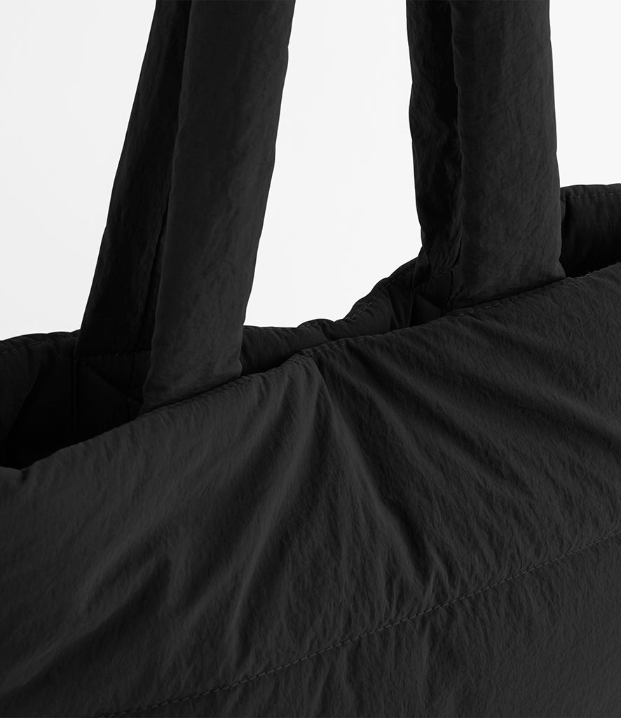 BG701 BagBase Quilted Tote Bag | BLACK
