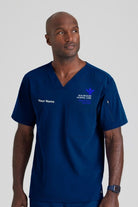 Manager's Murphy V-Neck Scrub Top with BonSecours Cork logo and your name | CNS