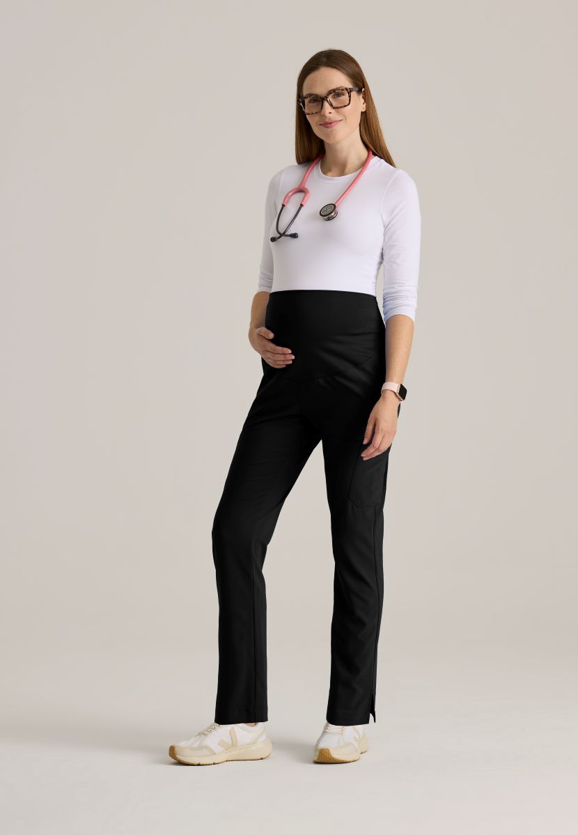 Grey's Anatomy Evolve Women's Promise 6-Pocket Maternity Pant | BLACK