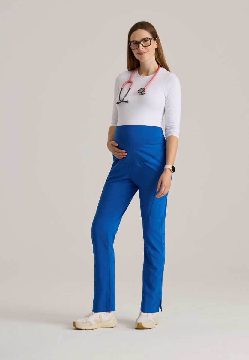 Grey's Anatomy Evolve Women's Promise 6-Pocket Maternity Pant | New Royal