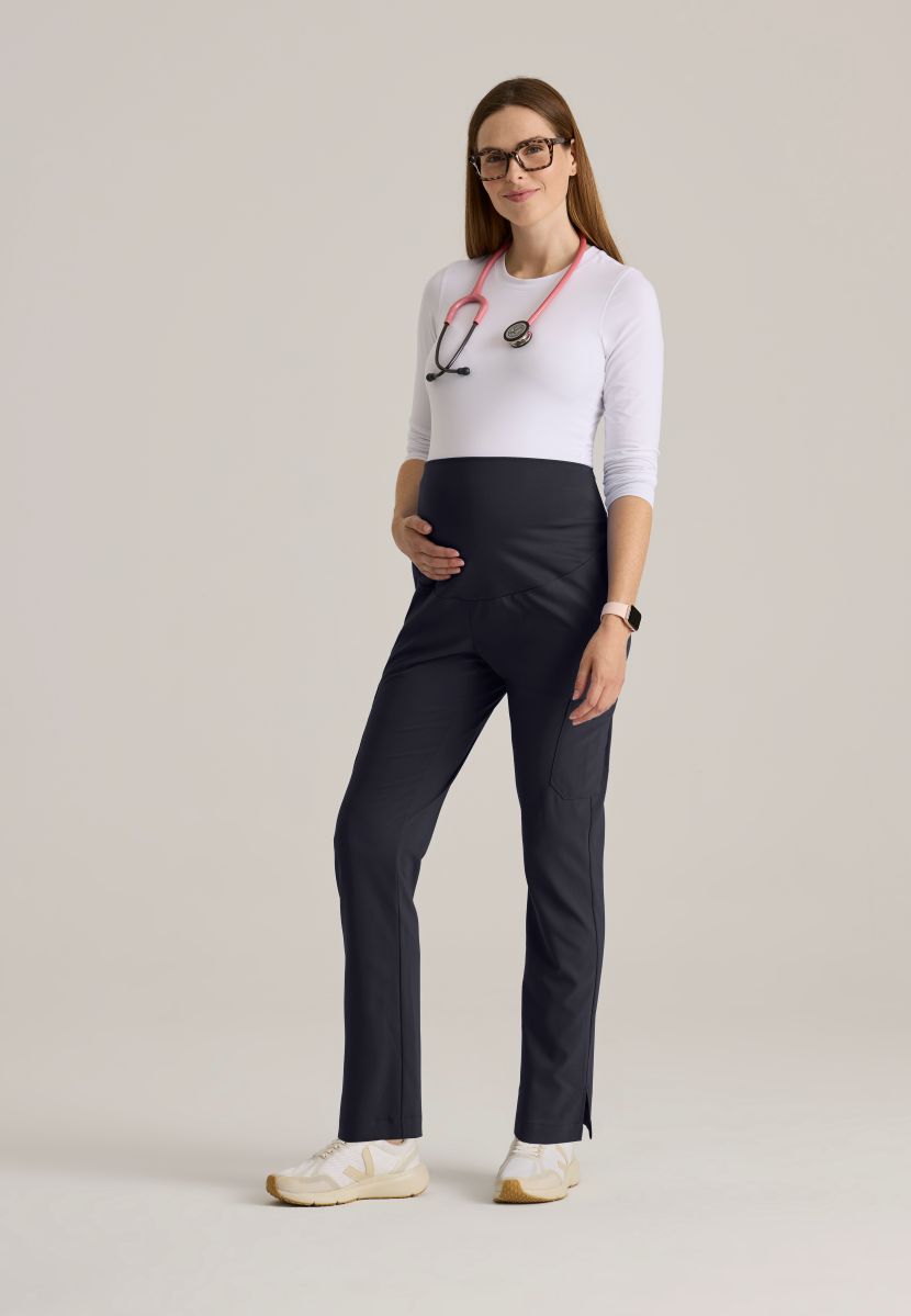 Grey's Anatomy Evolve Women's Promise 6-Pocket Maternity Pant | Steel