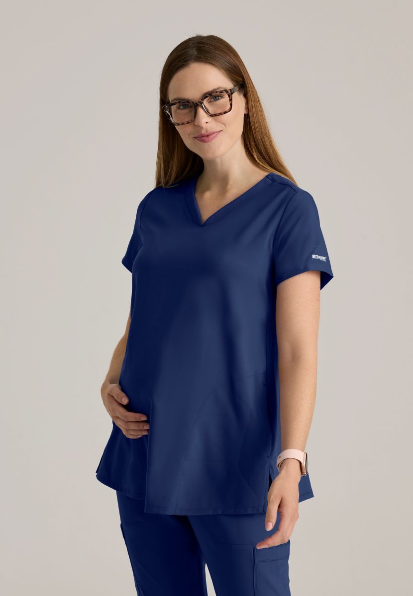 Grey's Anatomy Evolve Promise 2-Pocket Maternity Top | NAVY