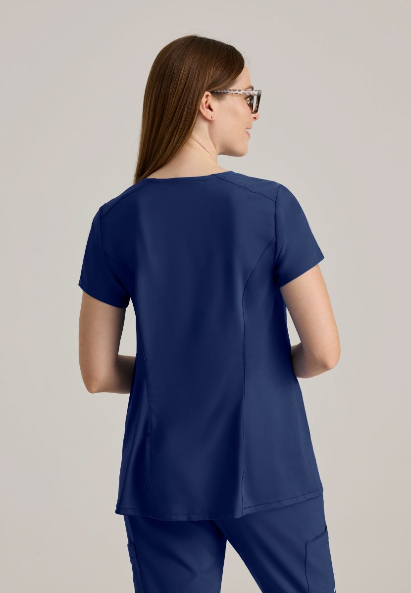 Grey's Anatomy Evolve Promise 2-Pocket Maternity Top | NAVY