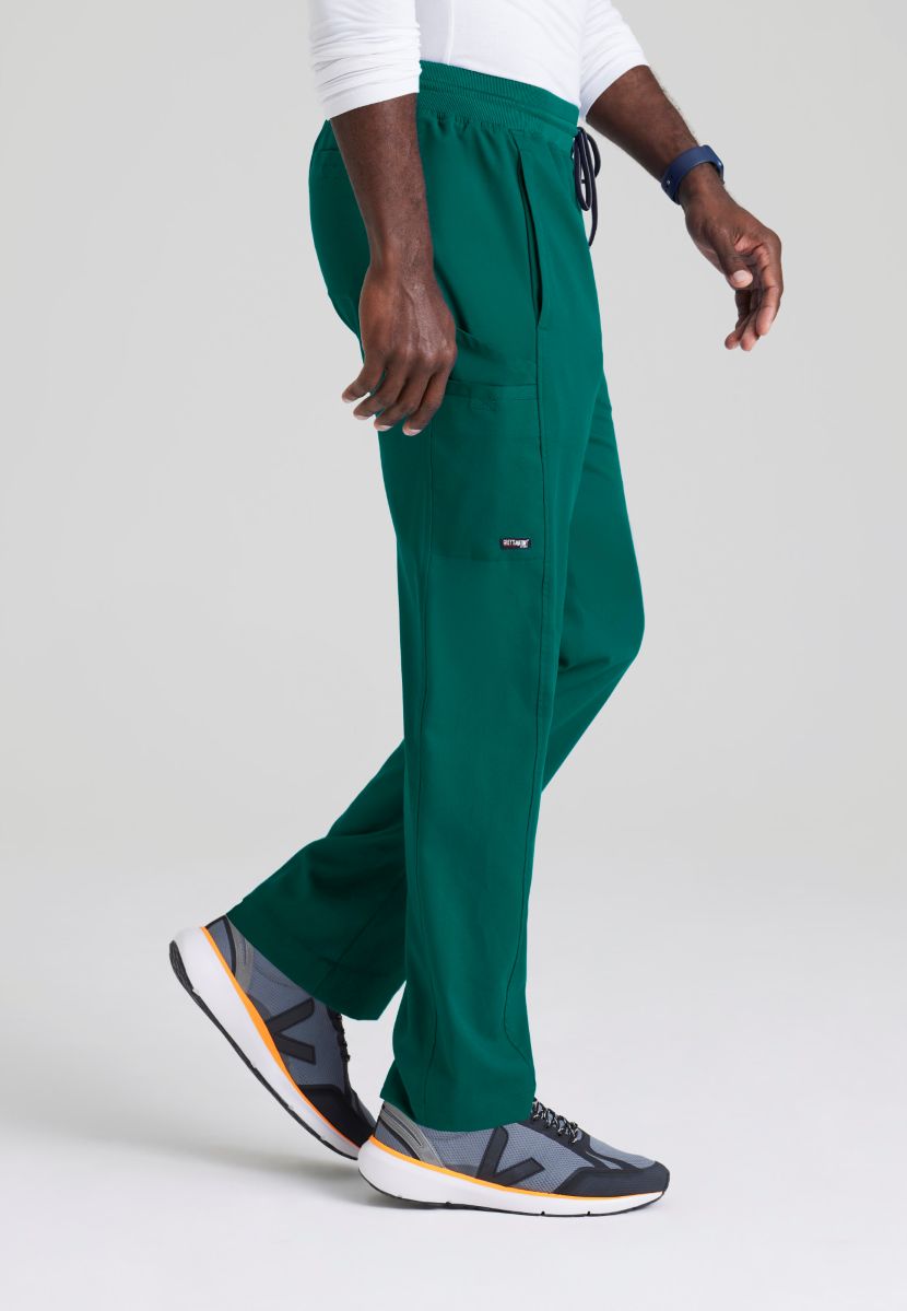 Grey's Anatomy Men's 6 Pocket Straight Pant | Hunter Green