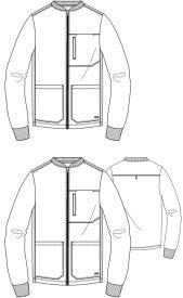 Grey's Anatomy by Barco Spandex Stretch Men's Antimicrobial Warm-Up Scrub Jacket | MAIN-IMAGE