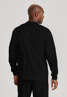 Grey's Anatomy by Barco Spandex Stretch Men's Antimicrobial Warm-Up Scrub Jacket | BLACK