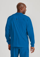 Grey's Anatomy by Barco Spandex Stretch Men's Antimicrobial Warm-Up Scrub Jacket | New Royal