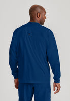 Grey's Anatomy by Barco Spandex Stretch Men's Antimicrobial Warm-Up Scrub Jacket | NAVY