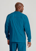Grey's Anatomy by Barco Spandex Stretch Men's Antimicrobial Warm-Up Scrub Jacket | Bahama / Caribbean