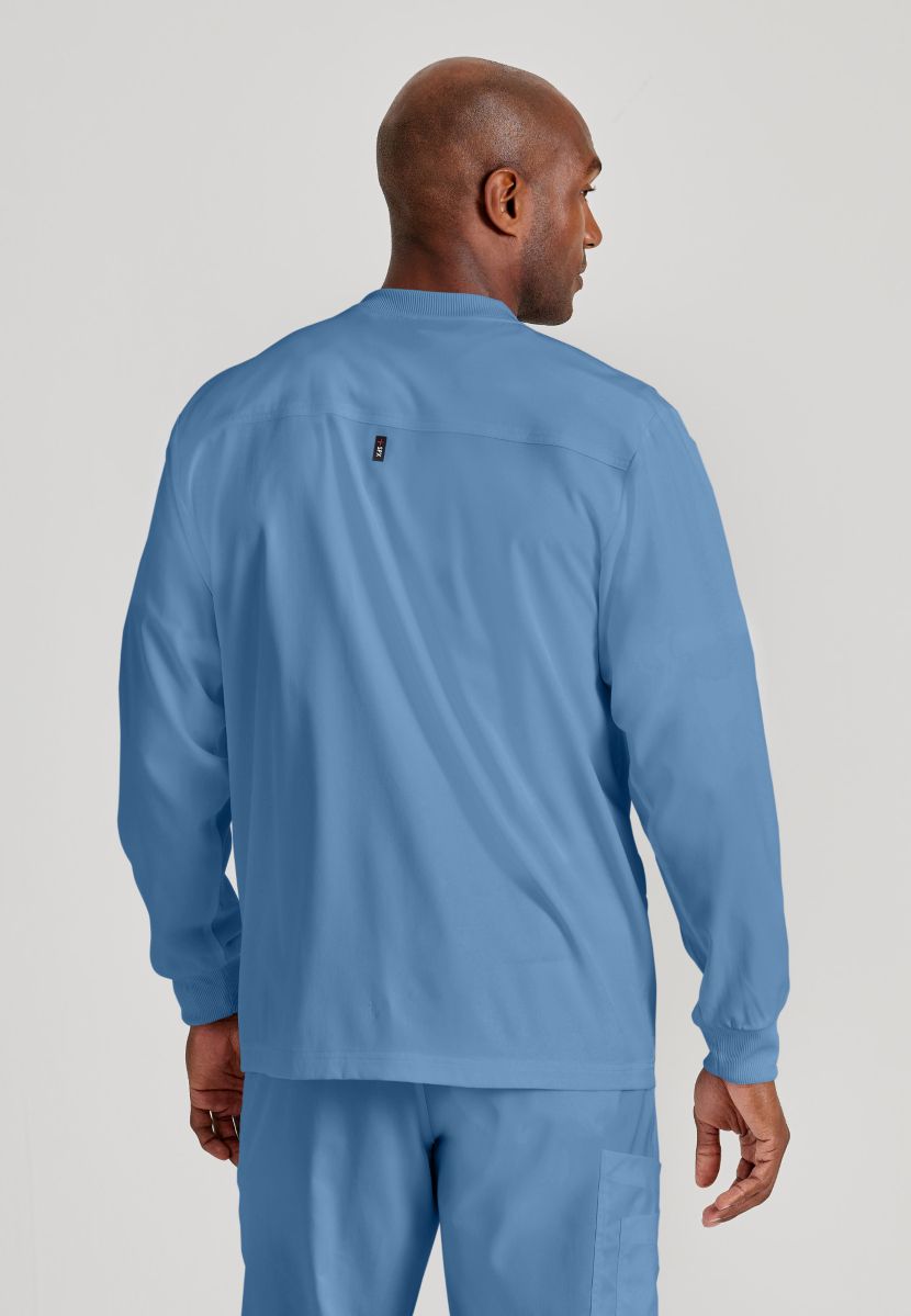 Grey's Anatomy by Barco Spandex Stretch Men's Antimicrobial Warm-Up Scrub Jacket | TRUE CEIL