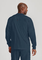 Grey's Anatomy by Barco Spandex Stretch Men's Antimicrobial Warm-Up Scrub Jacket | Steel