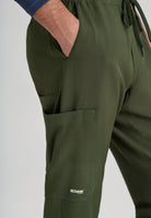 Grey's Anatomy Evolve 5 Pocket Elastic Waistband Male Jogger | Fern