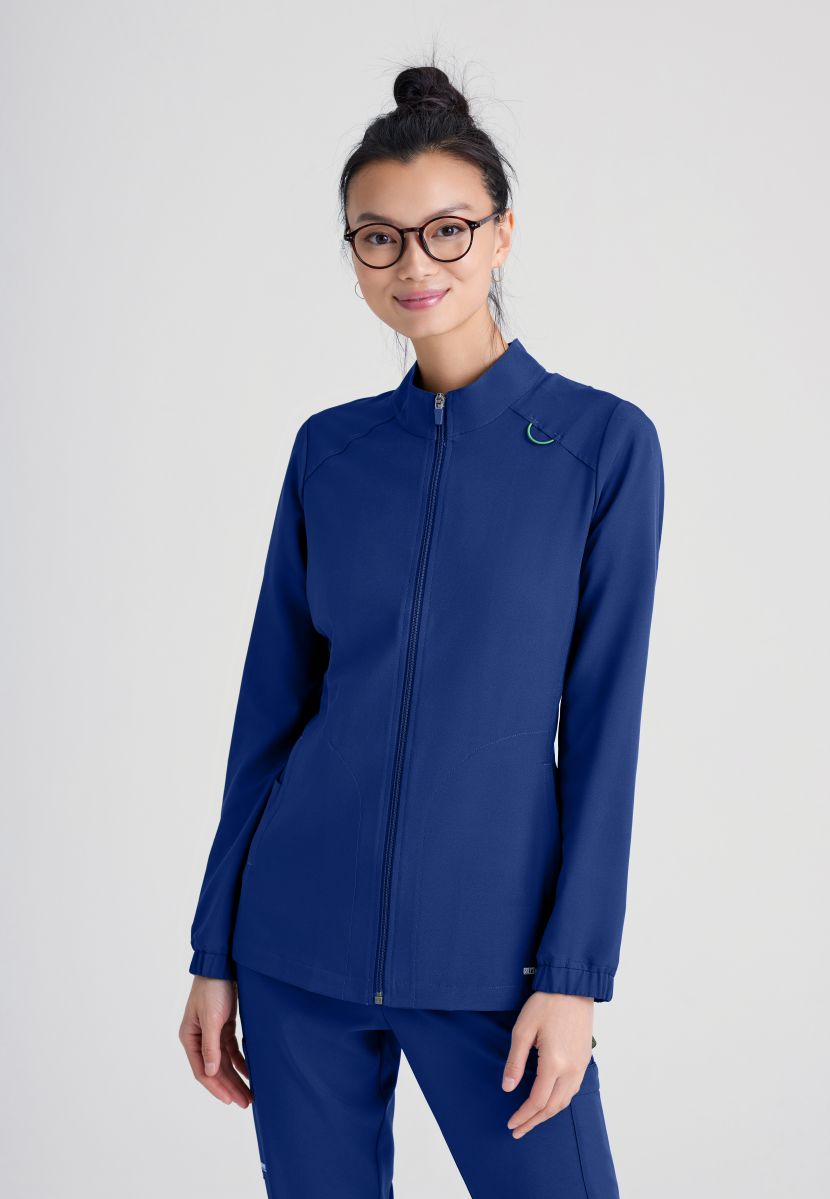 Greys Anatomy Evolve Virtue Warm Up Jacket | NAVY