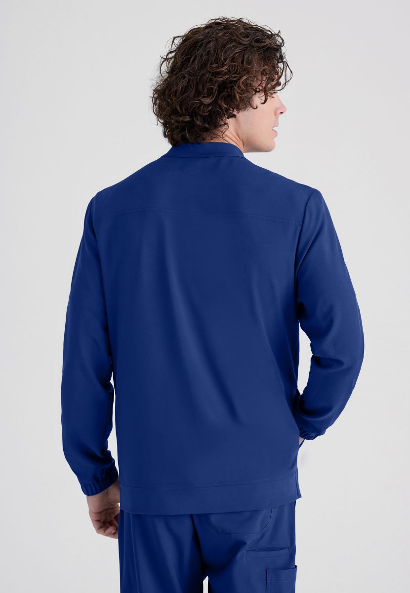 Grey's Anatomy Evolve 3 Pocket Banded Collar Male Warm Up | NAVY