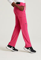 Greys Anatomy Kim 3 Pocket Elastic Back Waistband Zip-Pocket Pants | VIBRANCE PINK