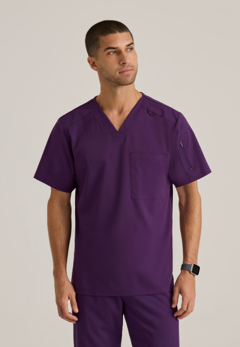 Grey's Anatomy Murphy V-Neck Scrub Top | Eggplant