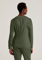 Grey's Anatomy Spandex Stretch Millie Jacket-3 Pocket Zip Jacket | OLIVE