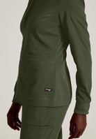 Grey's Anatomy Spandex Stretch Millie Jacket-3 Pocket Zip Jacket | OLIVE
