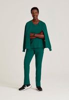 Grey's Anatomy Spandex Stretch Millie Jacket-3 Pocket Zip Jacket | Hunter Green