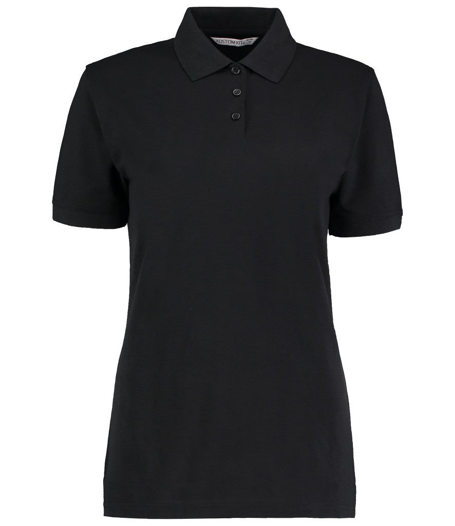 K703 Kustom Kit Ladies Klassic Poly/Cotton Piqué Polo Shirt | BLACK