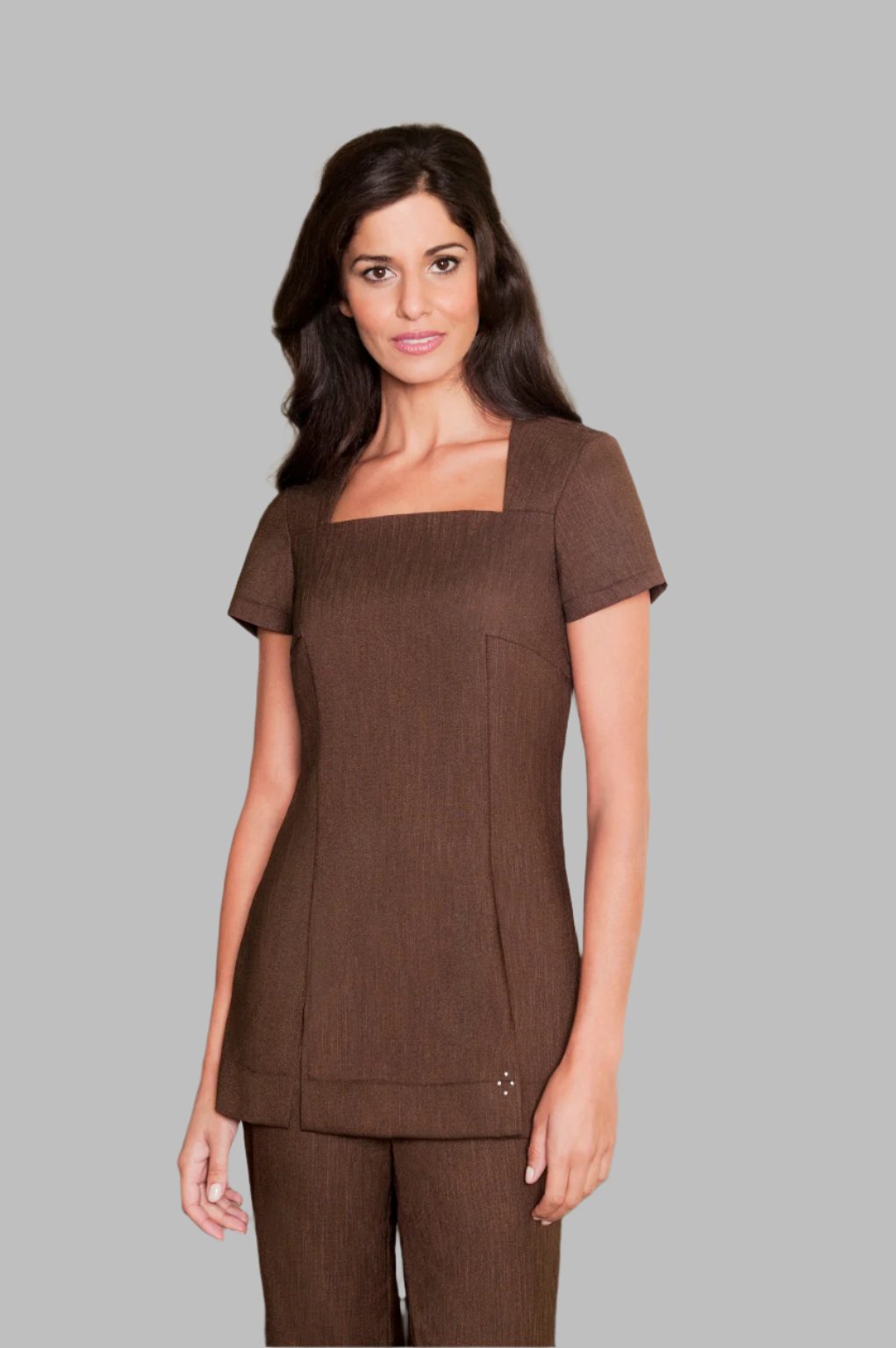 SHANNON TUNIC | BROWN LINEN LOOK