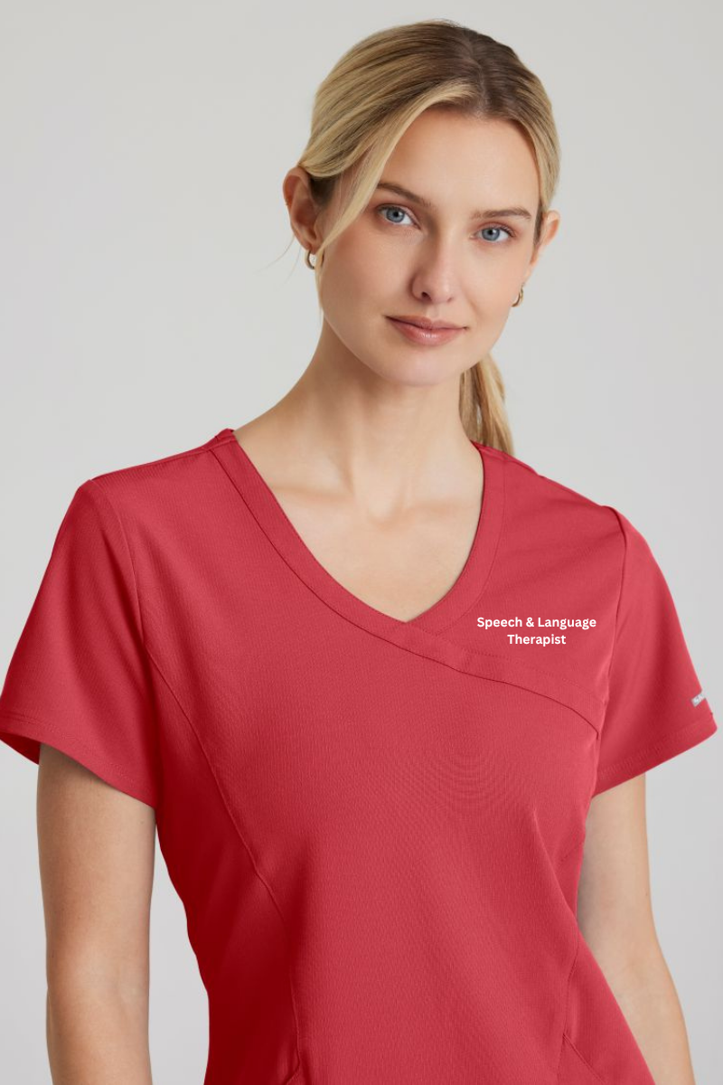 Skechers Reliance 3-pocket wrap effect top | RED