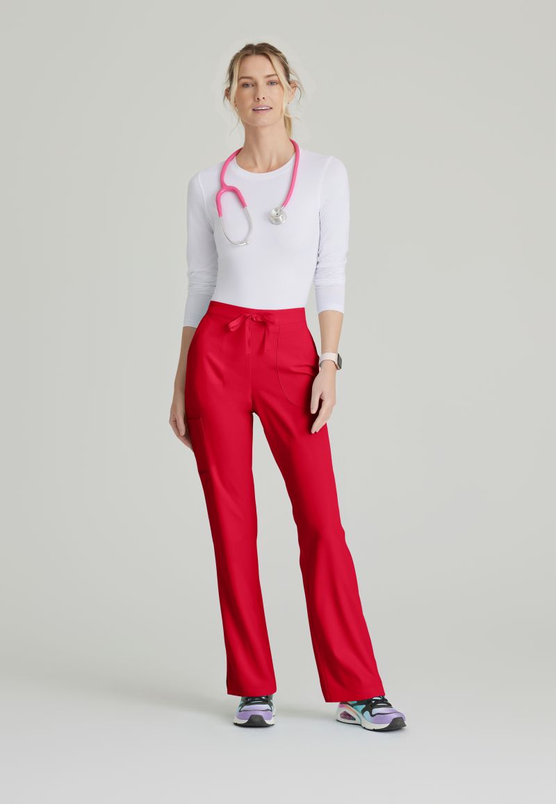 SKECHERS RELIANCE 3-POCKET FLAT FRONT PANTS | RED