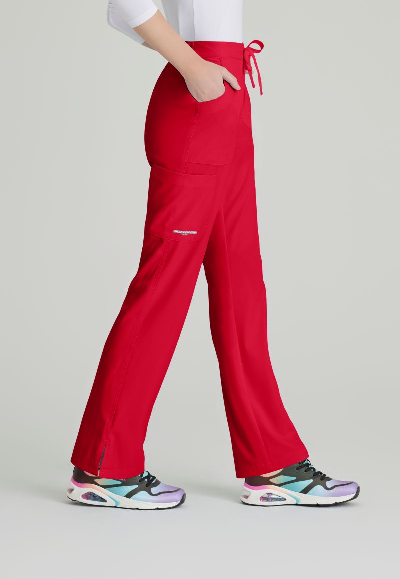 SKECHERS RELIANCE 3-POCKET FLAT FRONT PANTS | RED