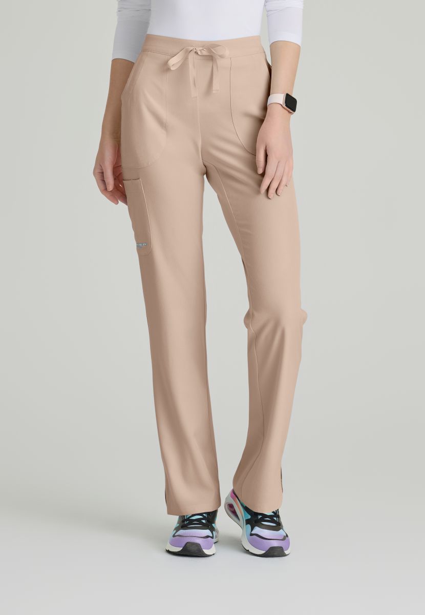 Skechers Reliance 3-Pocket Flat Front Scrub Trousers | New Khaki