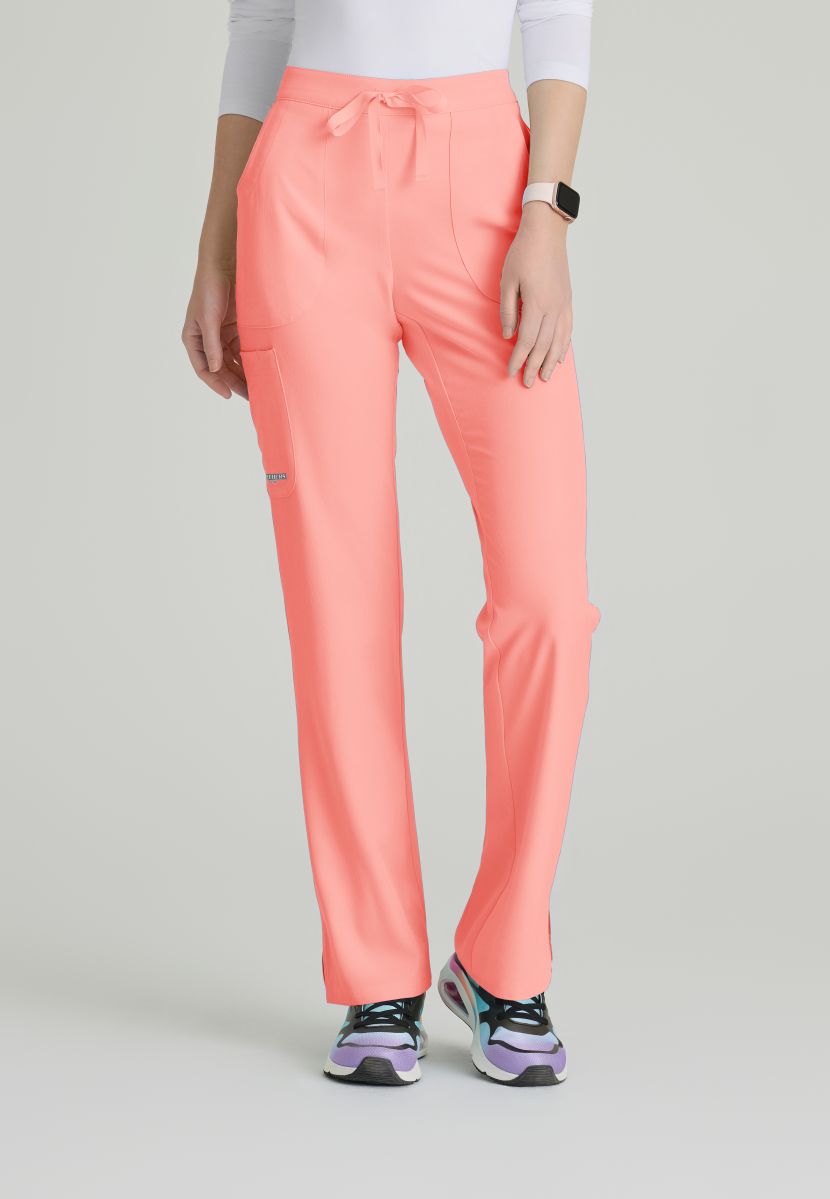 Skechers Reliance 3-Pocket Flat Front Scrub Trousers | Coral Fizz