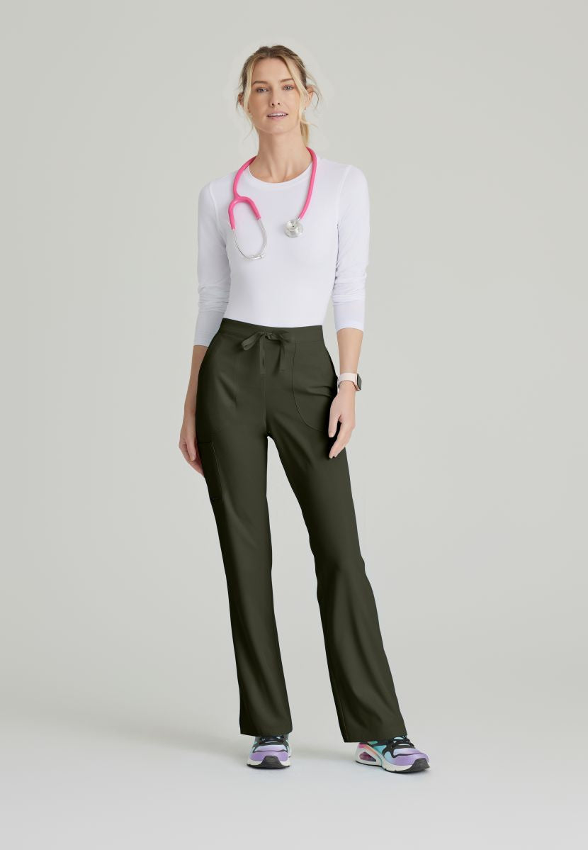Skechers Reliance 3-Pocket Flat Front Scrub Trousers | Olive