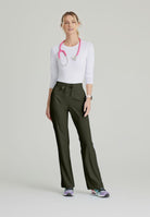 Skechers Reliance 3-Pocket Flat Front Scrub Trousers | Olive