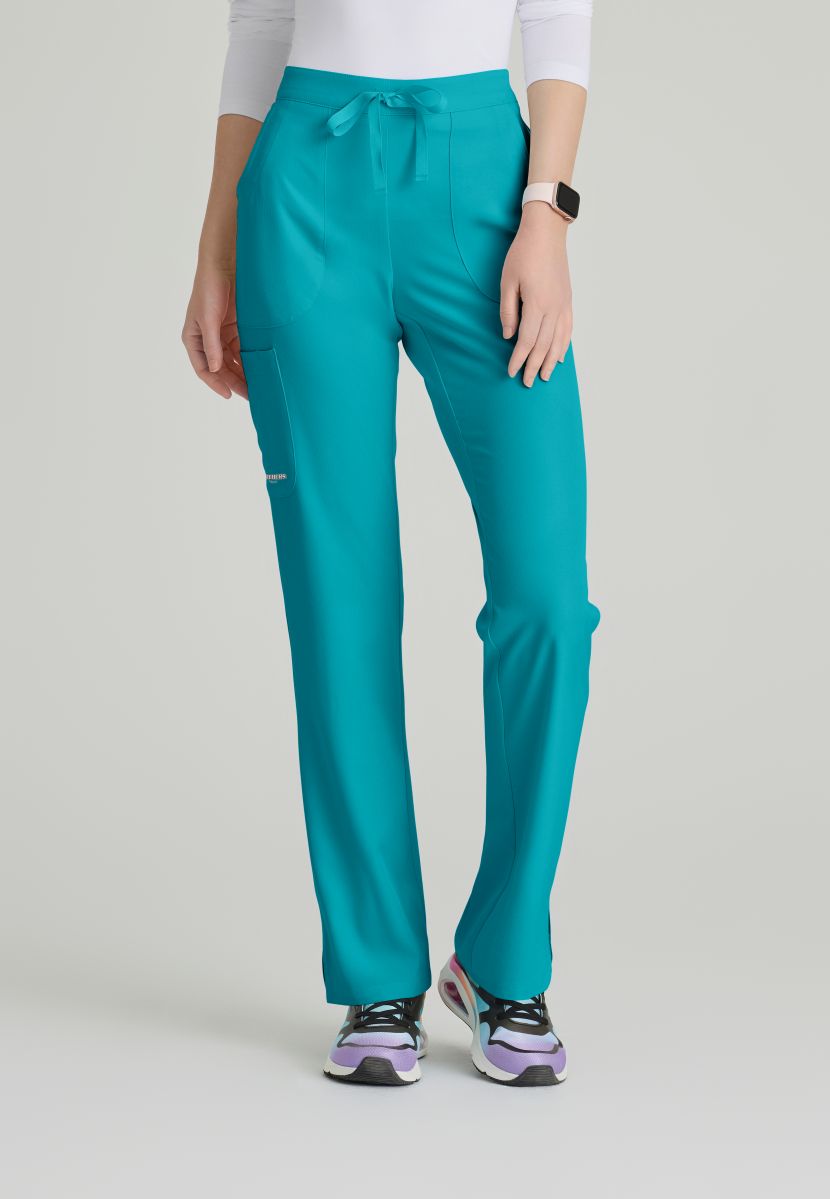 Skechers Reliance 3-Pocket Flat Front Scrub Trousers | Teal