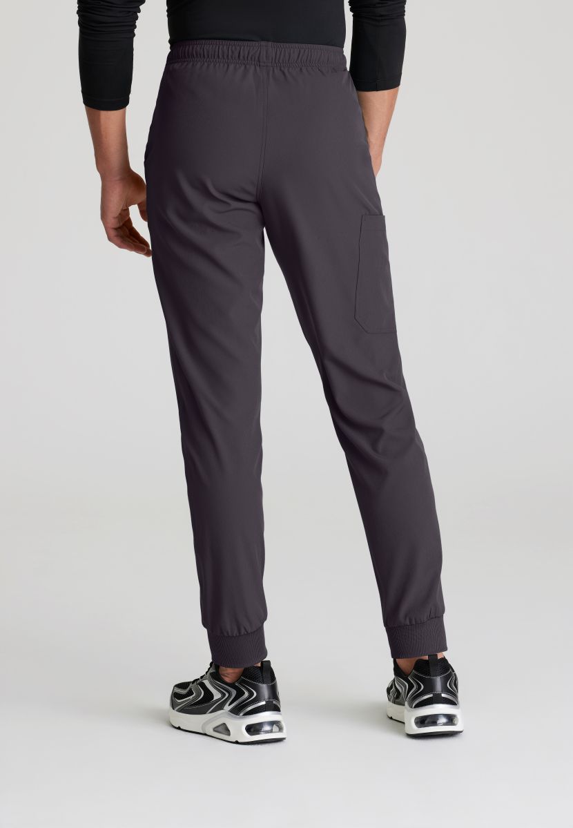 Skecher's Men's Jogger Scrub Pant with Drawstring Elastic Waistband and Cargo Pocket | Pewter Grey