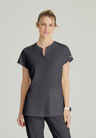 Skechers Women's Coast 2-Pocket Banded Collar Top PRE-ORDER PRODUCT | Pewter Grey