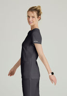 Skechers Women's Coast 2-Pocket Banded Collar Top PRE-ORDER PRODUCT | Pewter Grey