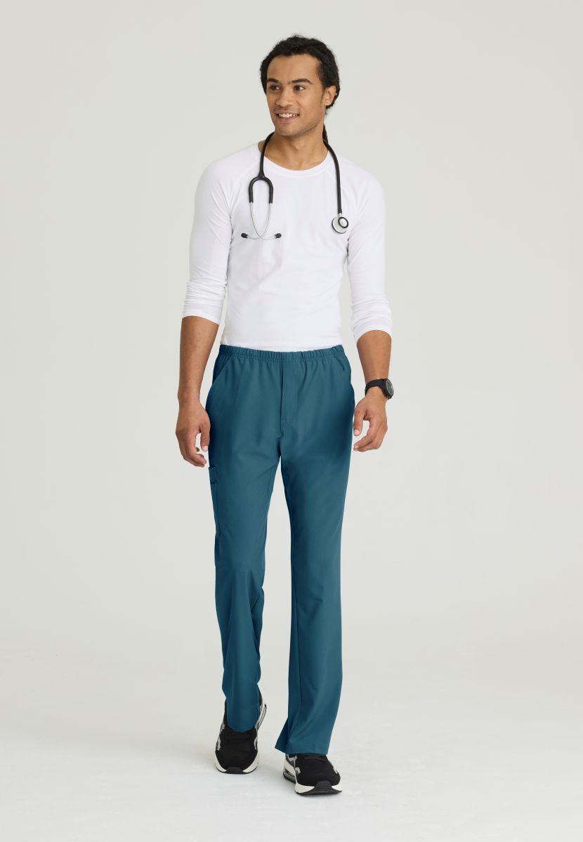 SKECHERS MALE STRUCTURE 4 POCKET ELASTIC WAISTBAND PANT | Caribbean
