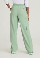 Skechers Scout Women's 5 Pocket Shirred Waistband Wide Leg Pant | Field Green