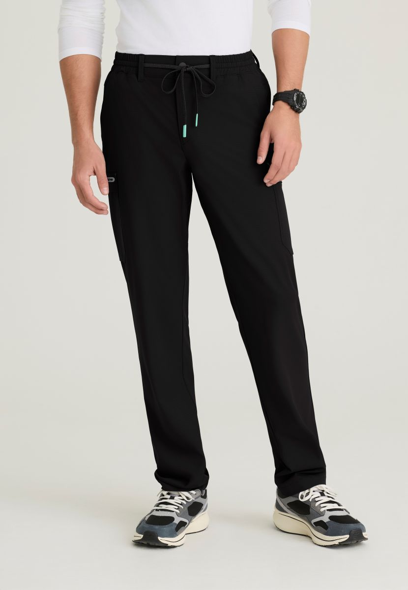 Terrain Men's 6 Pocket Double Cargo Pocket Straight Leg Pant | BLACK