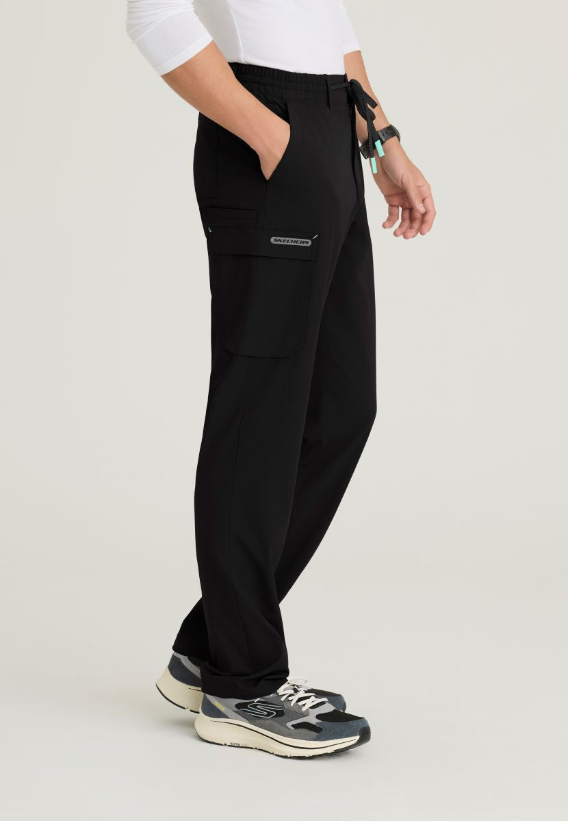 Terrain Men's 6 Pocket Double Cargo Pocket Straight Leg Pant | BLACK