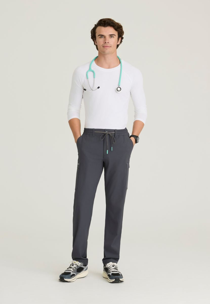 Terrain Men's 6 Pocket Double Cargo Pocket Straight Leg Pant | Pewter Grey