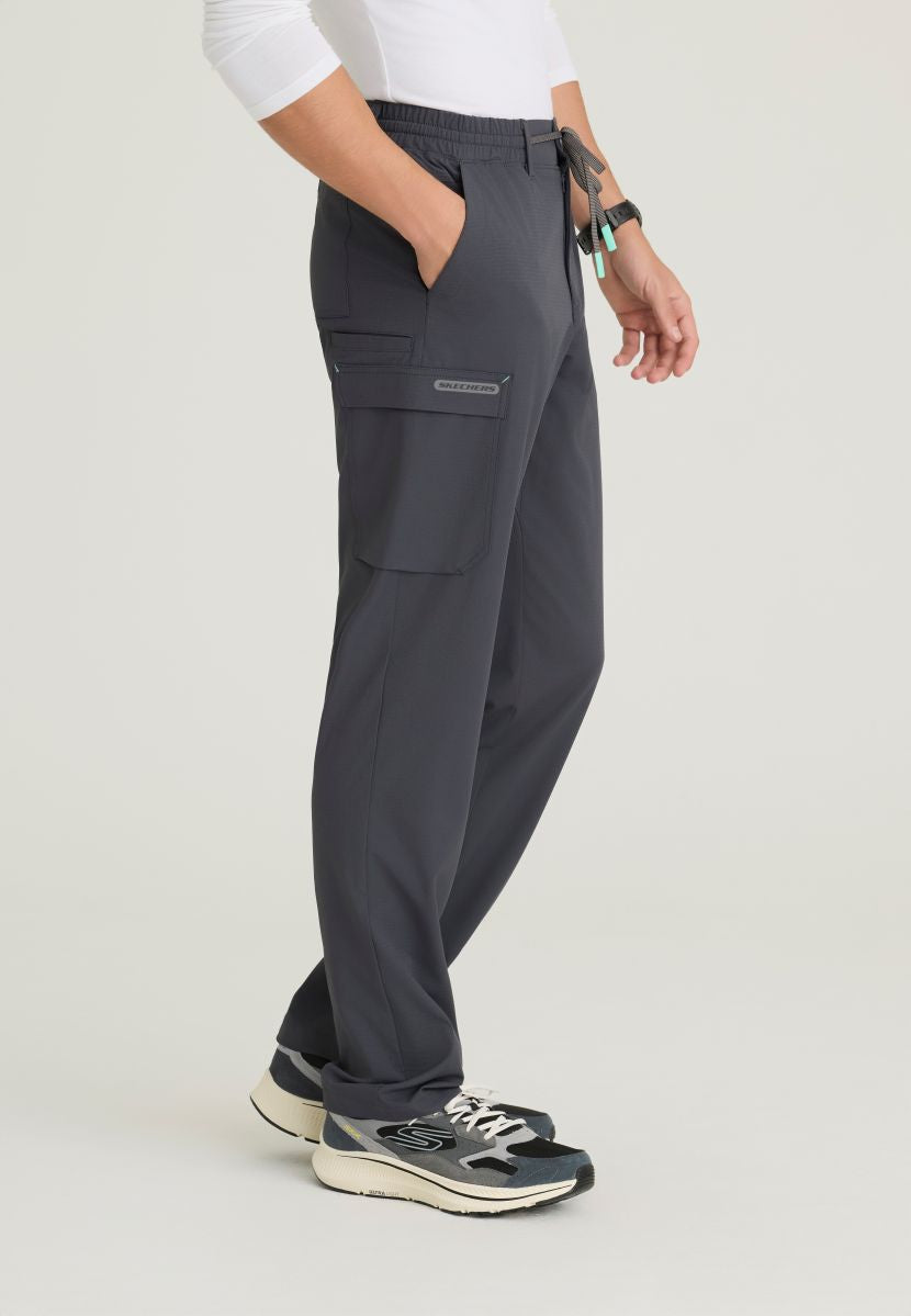 Terrain Men's 6 Pocket Double Cargo Pocket Straight Leg Pant | Pewter Grey