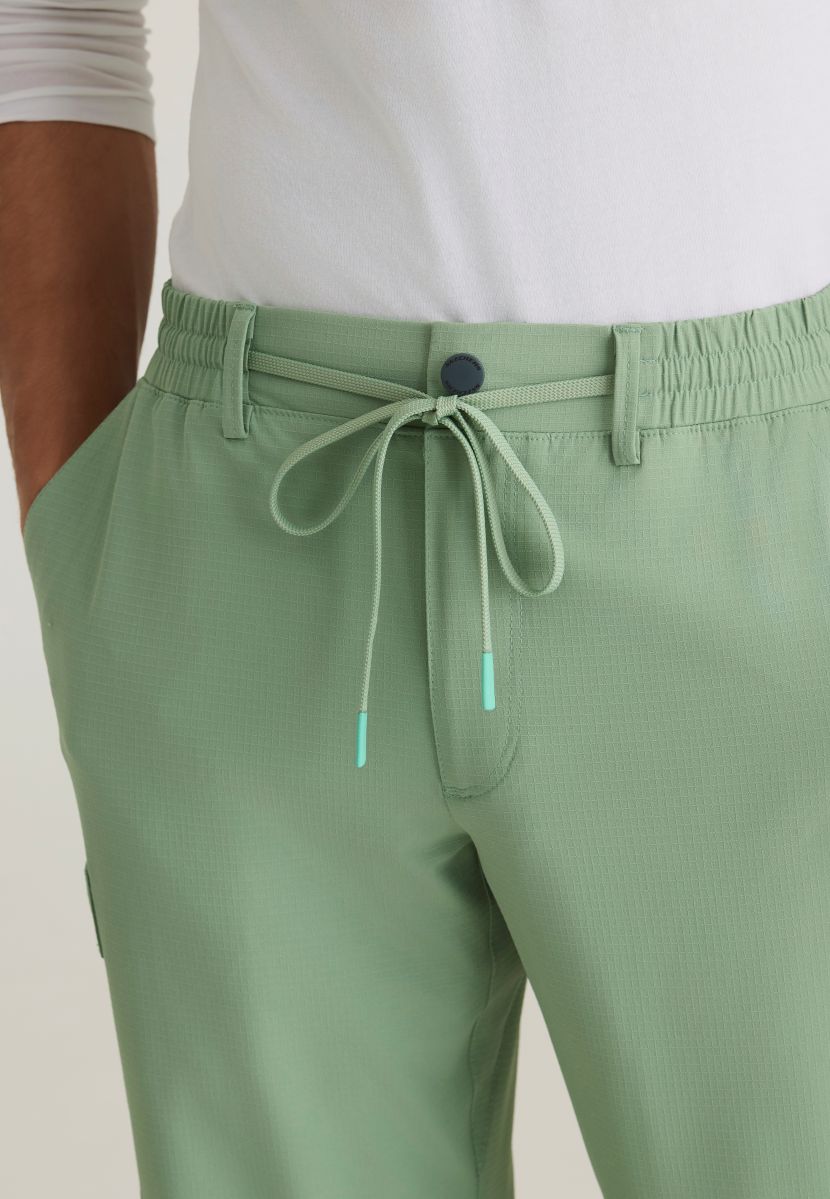 Terrain Men's 6 Pocket Double Cargo Pocket Straight Leg Pant | Field Green